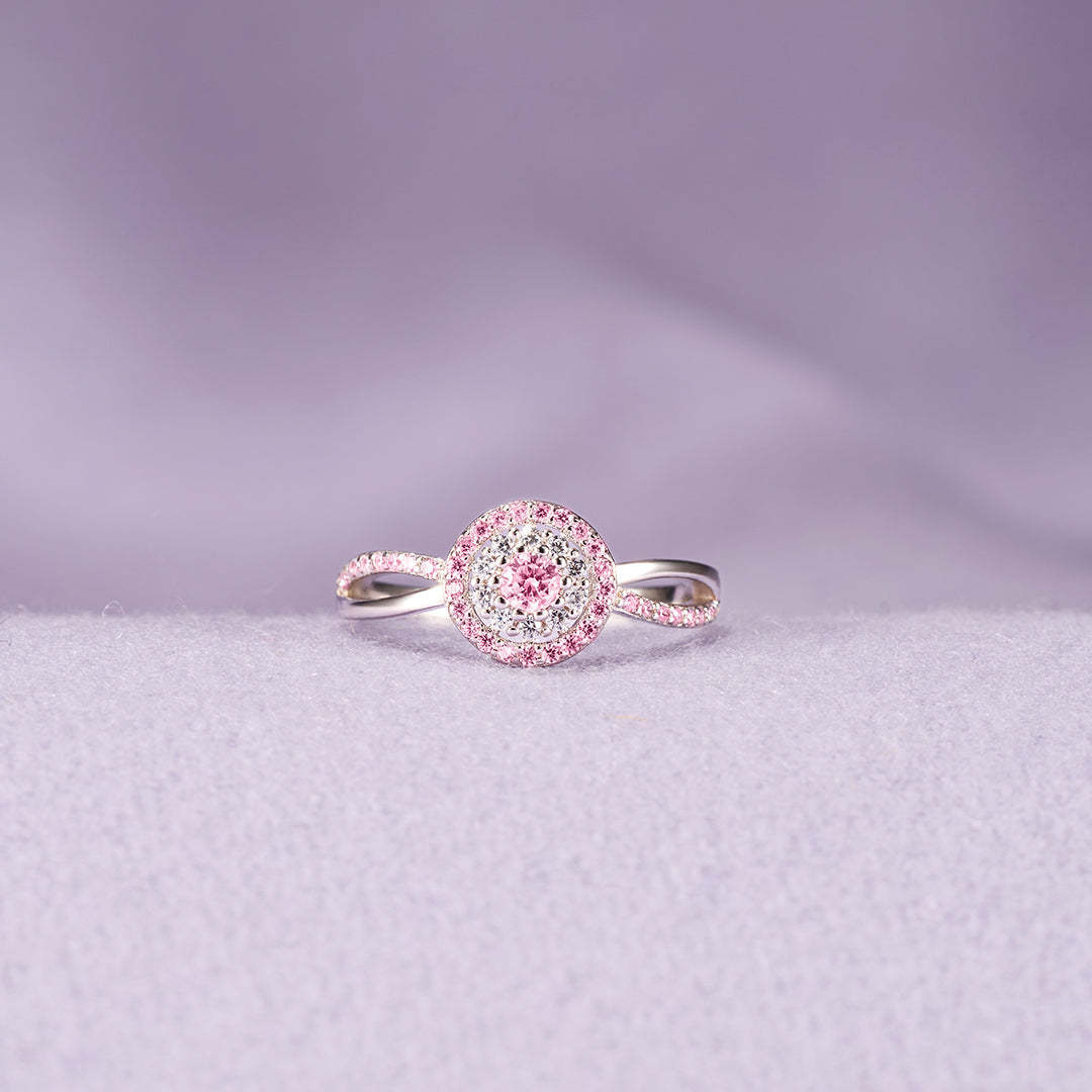I Had You And You Had Me Pink Circle Ring