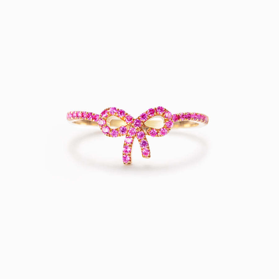 Pink Bow Ring-Gifts For Women 925 Sliver Ring