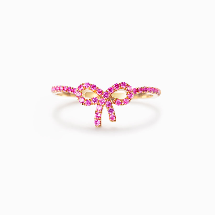 Pink Bow Ring-Gifts For Women 925 Sliver Ring