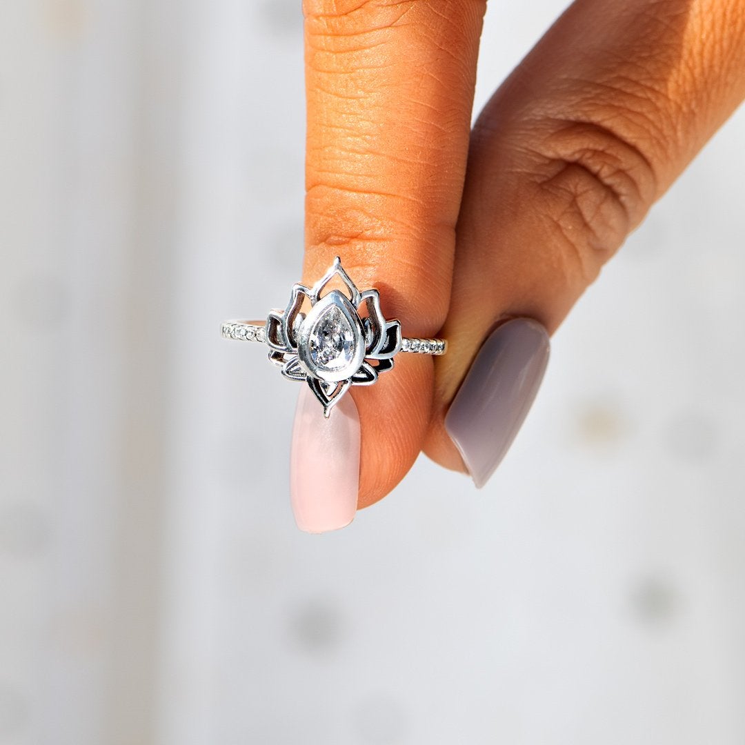 You Are Always Free To Begin Again Lotus Ring