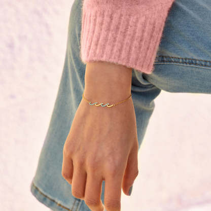 Something Blue Wave Bracelet