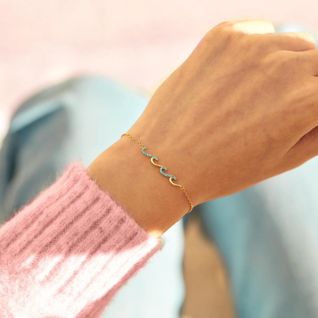 Matching Friendship Wave Bracelets