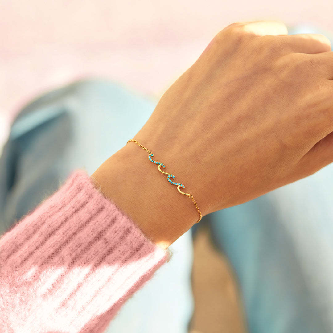 Matching Friendship Wave Bracelets