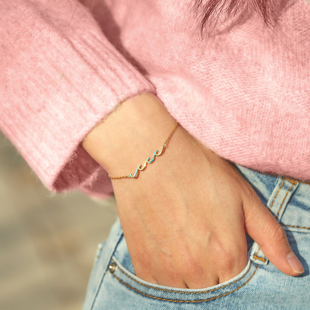Matching Friendship Wave Bracelets