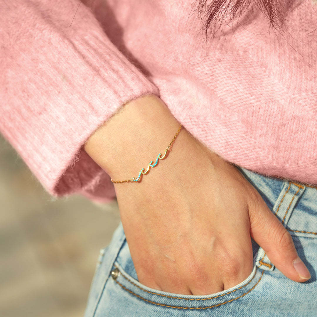 Matching Friendship Wave Bracelets