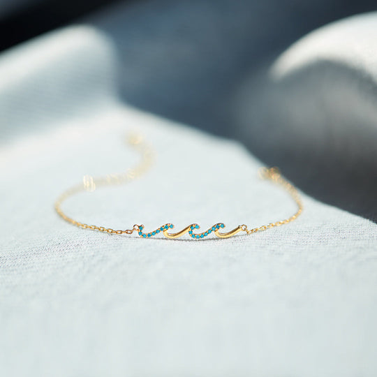 SISTER GIFT-I'LL BE THERE FOR YOU TRIPLE WAVE BRACELET