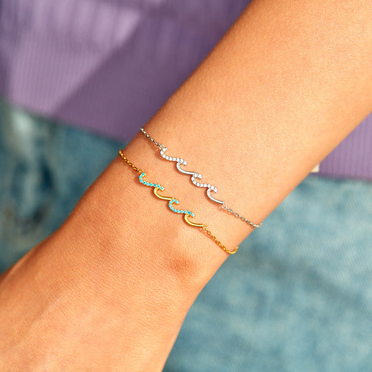 SISTER GIFT-I'LL BE THERE FOR YOU TRIPLE WAVE BRACELET