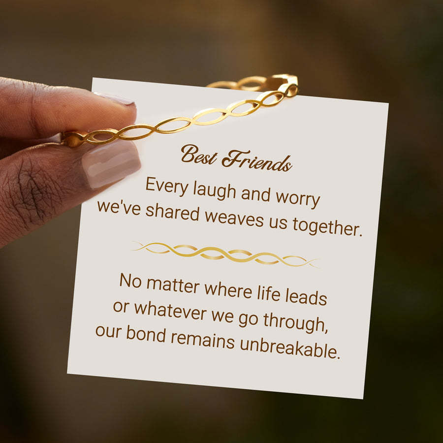 Our Bond Remains Unbreakable Weave Bracelet
