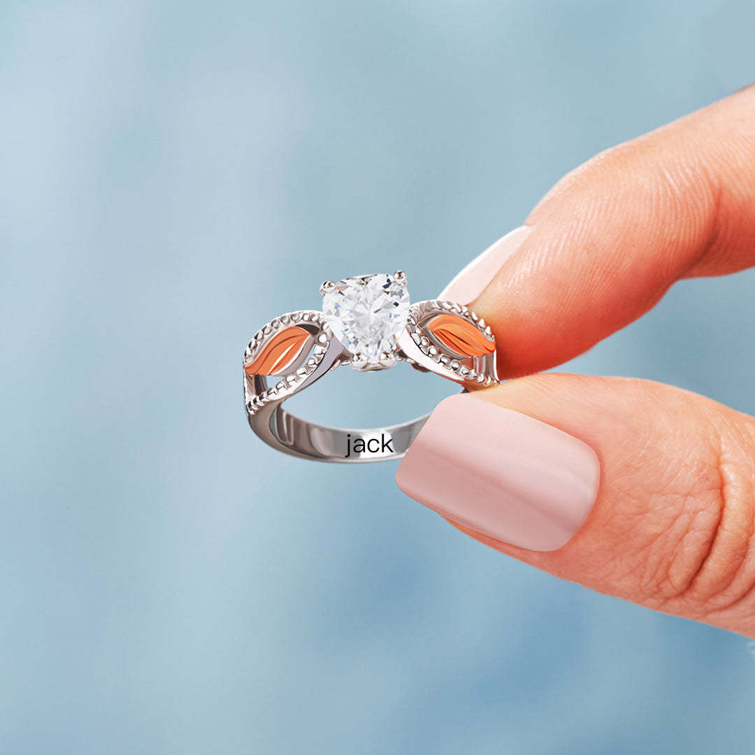 Angels Watch Over Those We Love Wings Circle Ring