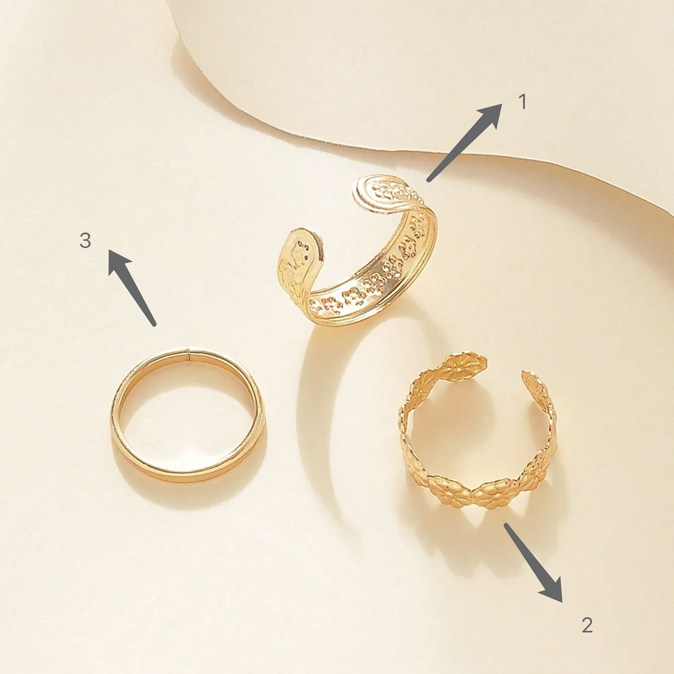 Golden Flower Blooming Toe Ring