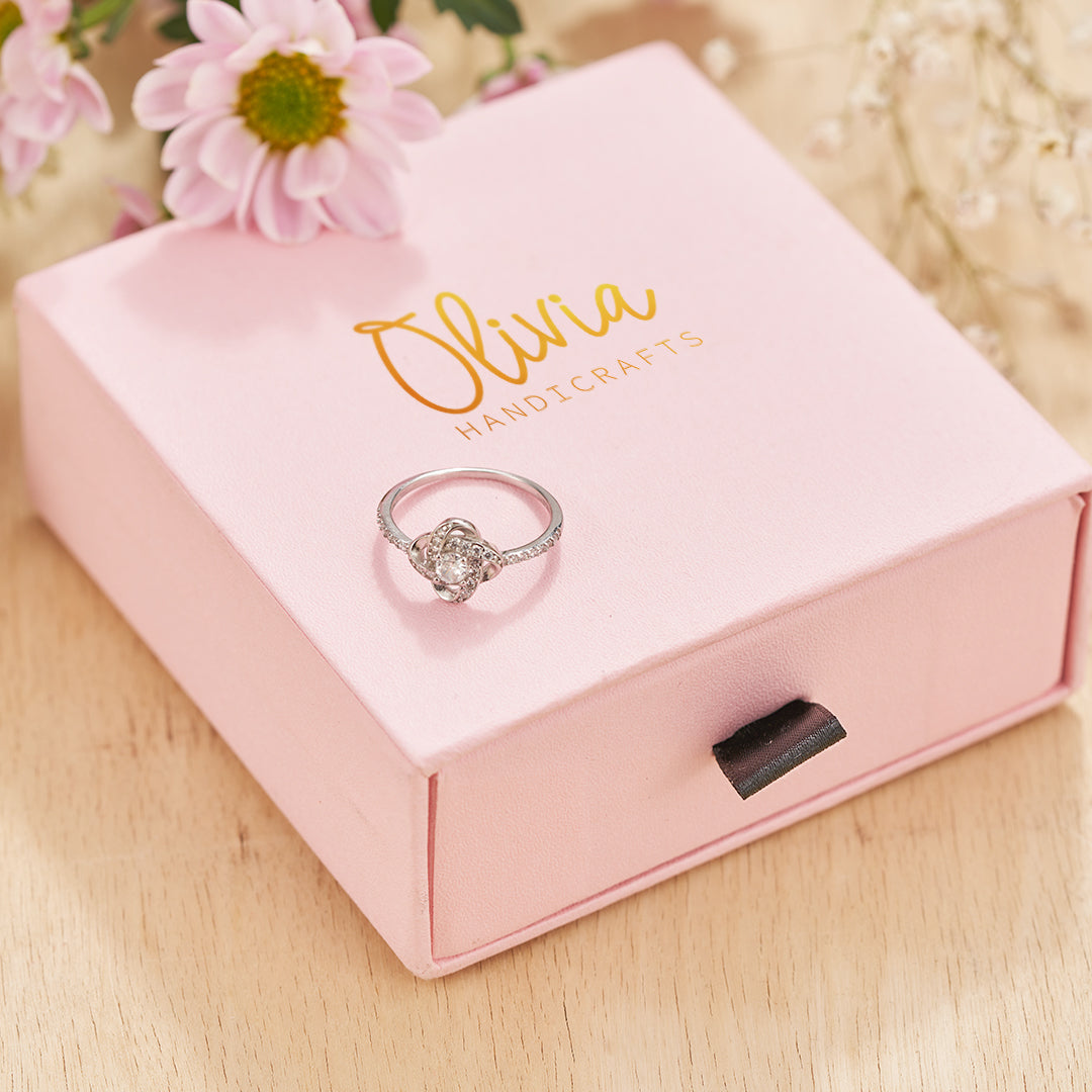 Matching Mother & Daughter Silver Knot Rings