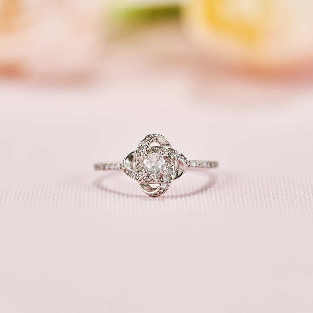 Matching Mother & Daughter Silver Knot Rings
