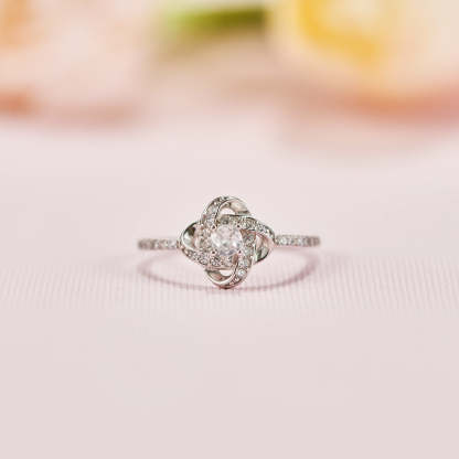 Matching Mother & Daughter Silver Knot Rings