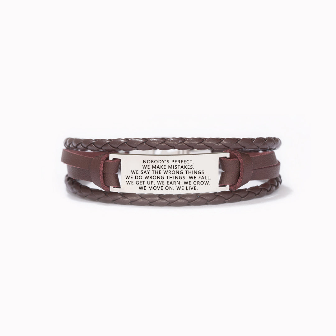 Embrace Imperfections Mindful Woven Bracelet