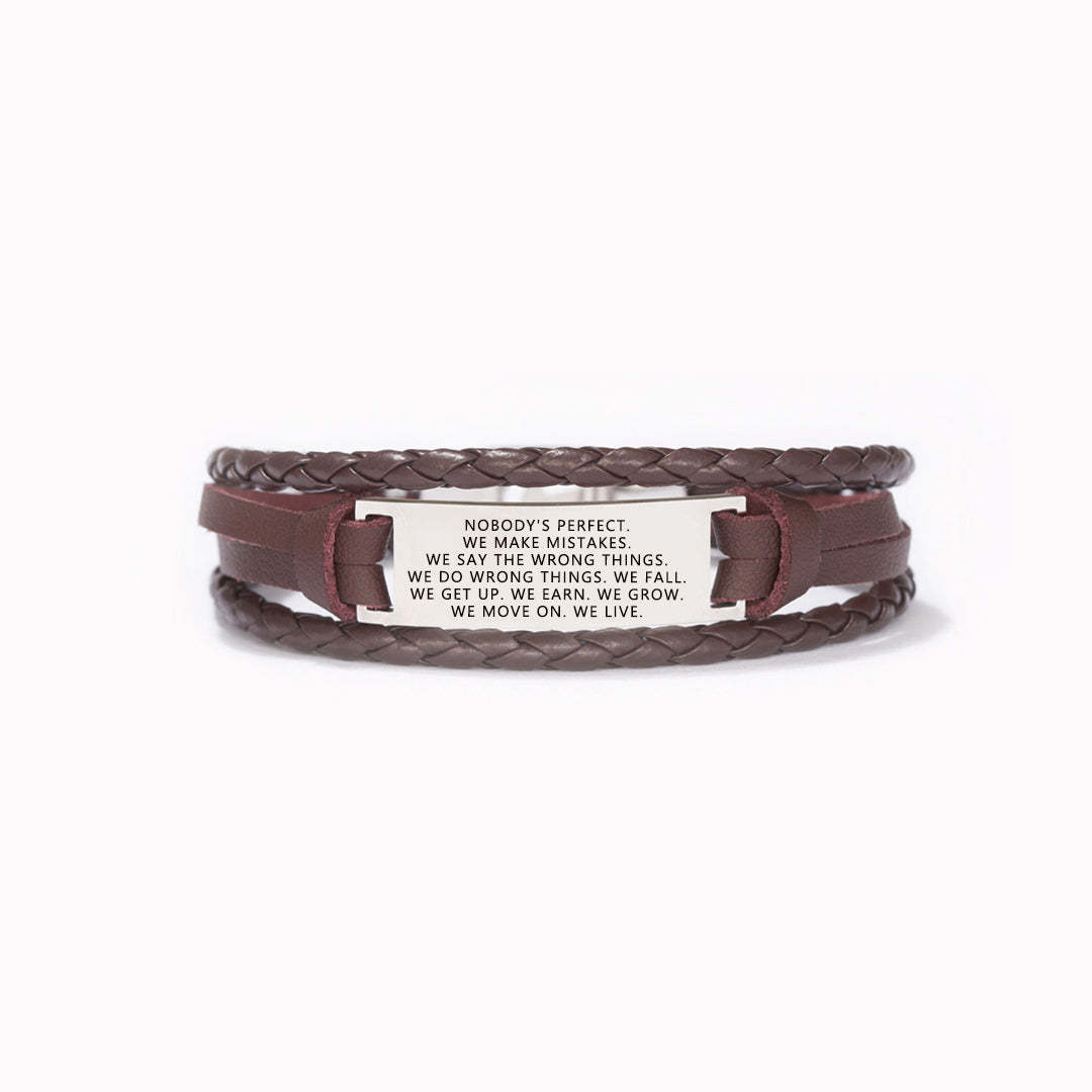 Embrace Imperfections Mindful Woven Bracelet