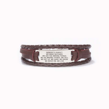 Embrace Imperfections Mindful Woven Bracelet
