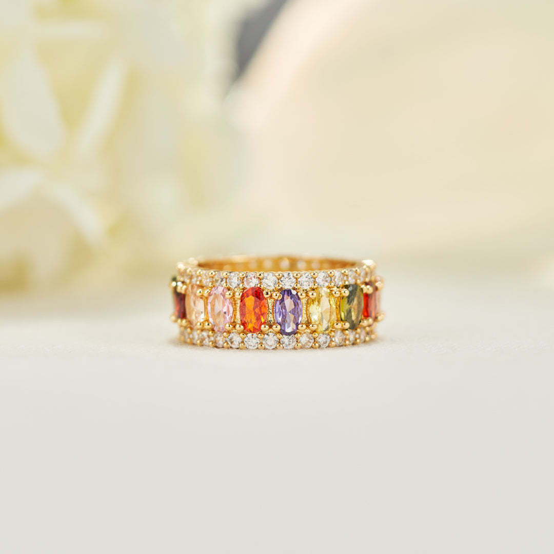 Personalize It With 1-10 Birthstones Elegant Birthstone Ring