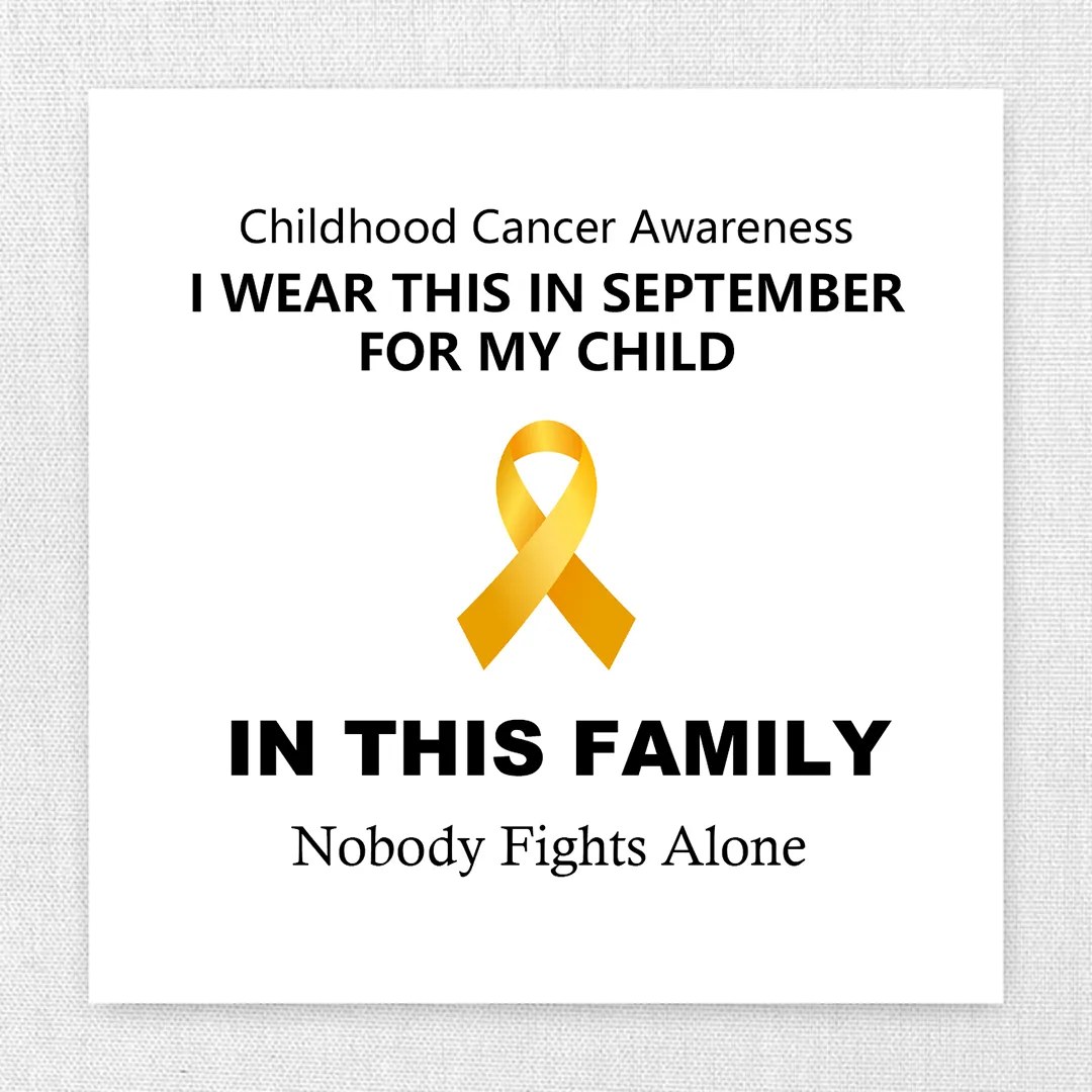 Childhood cancer awareness greeting card