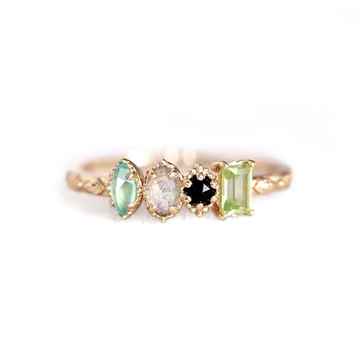 Personalized Multiple Stones Grandma Mom Family Ring