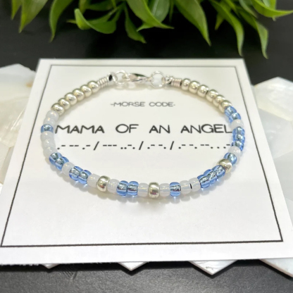 Pregnancy Loss Mama Of An Angel Morse Code Bracelet