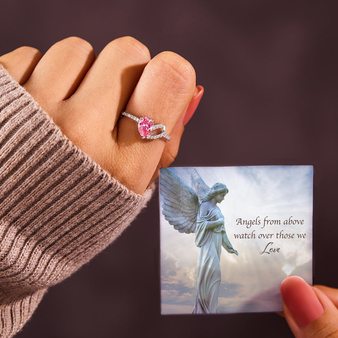 Angels From Above Pink Ring