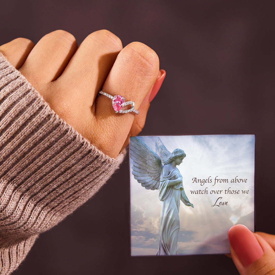 Angels From Above Pink Ring