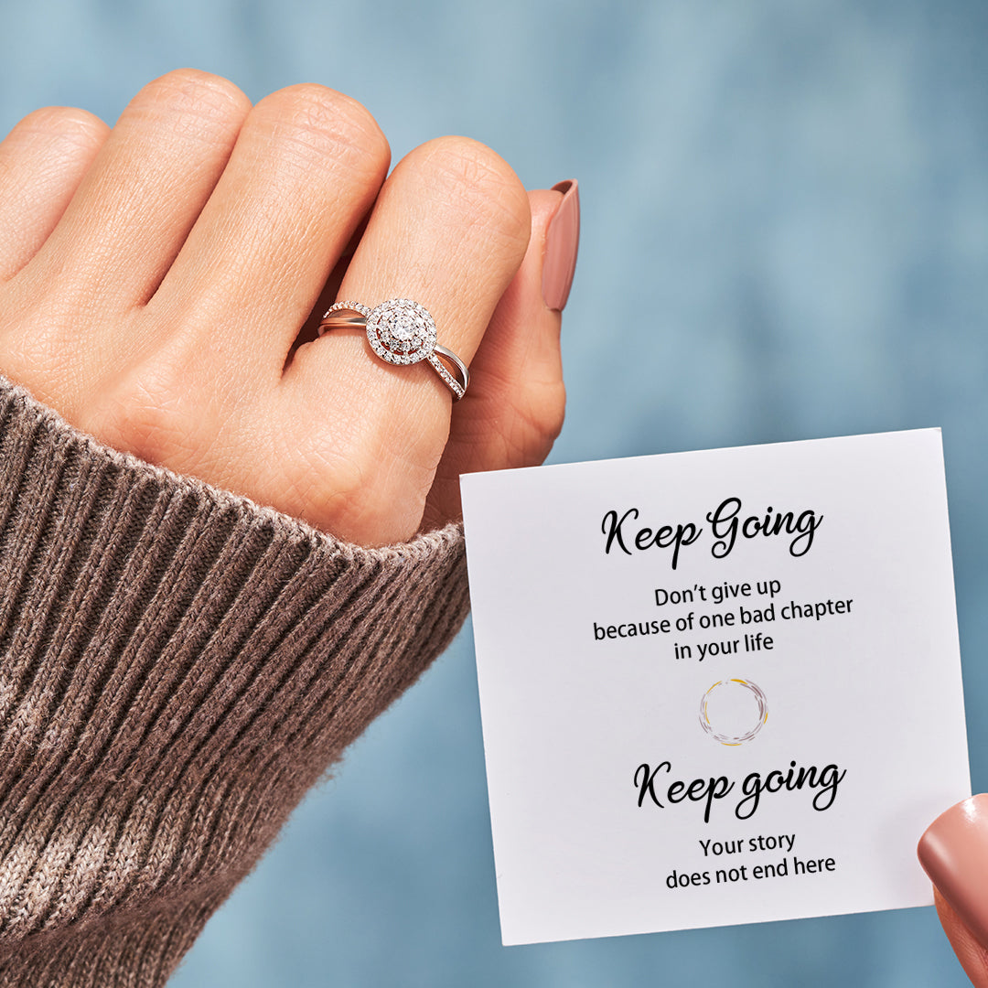 Keep Going Circle Ring