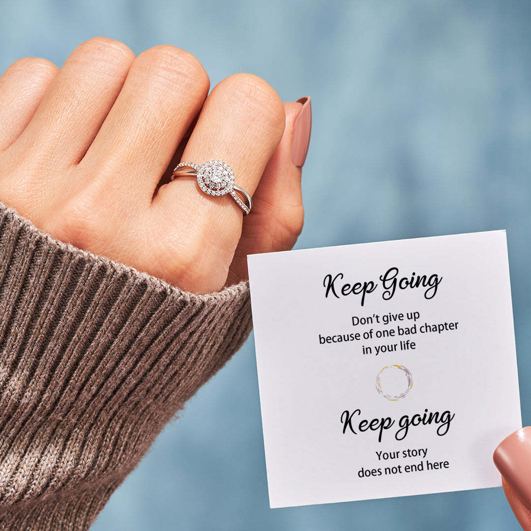 Keep Going Circle Ring