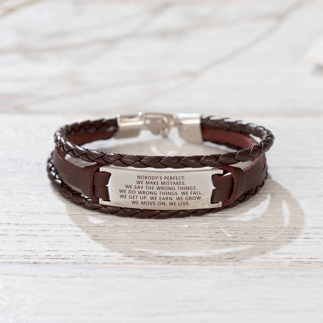 Embrace Imperfections Mindful Woven Bracelet