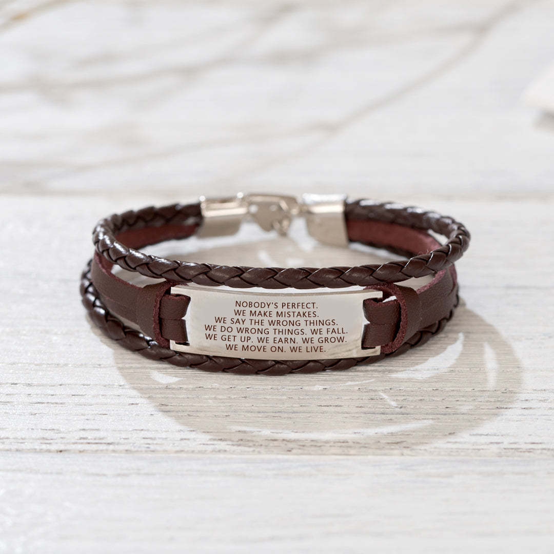 Embrace Imperfections Mindful Woven Bracelet