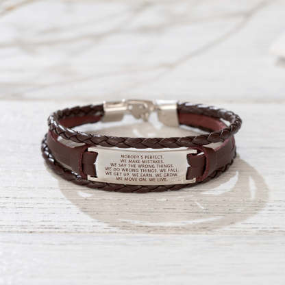 Embrace Imperfections Mindful Woven Bracelet