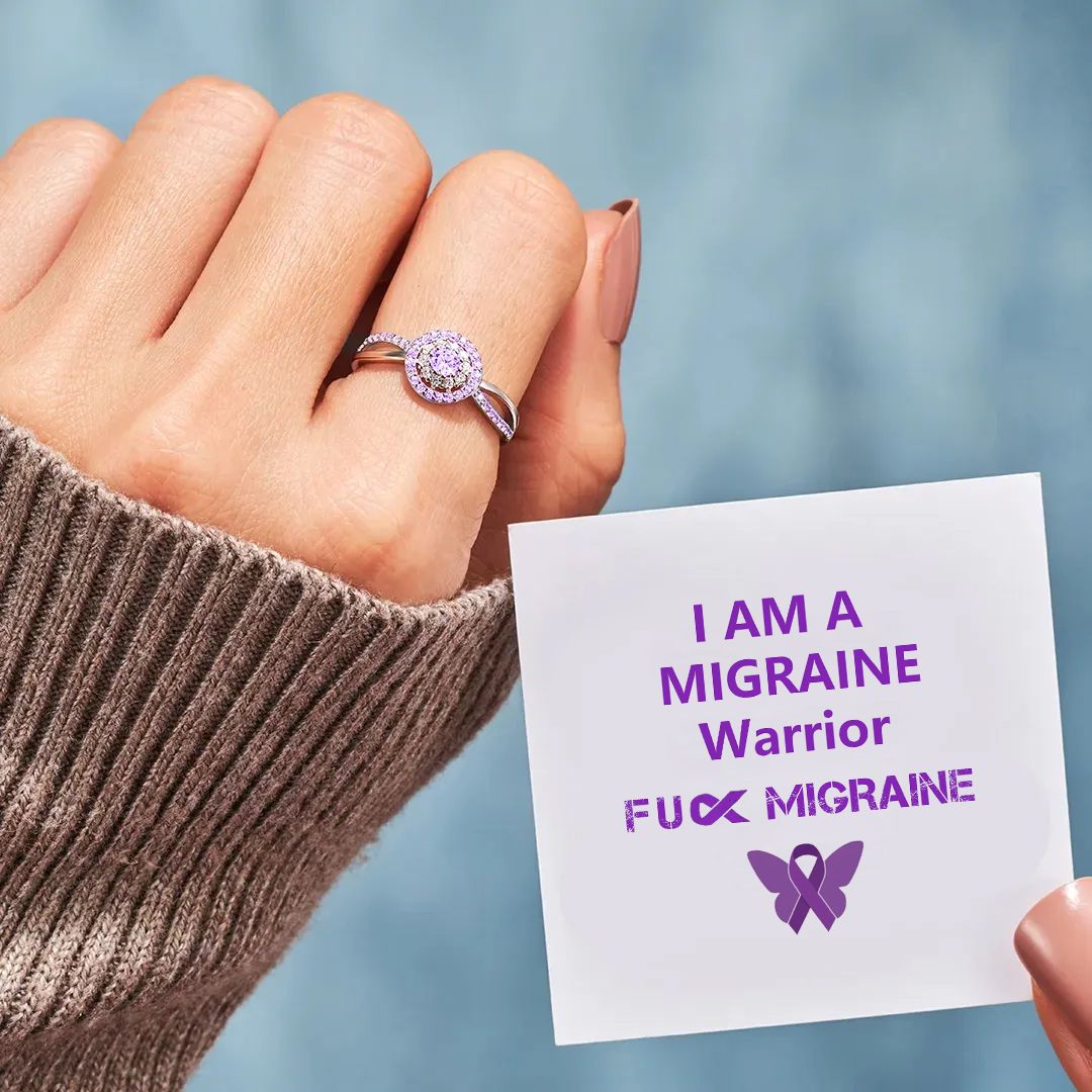 Migraine Warrior Circle Ring