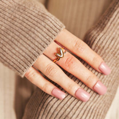 My Dear Daughter-Silver Crown Ring