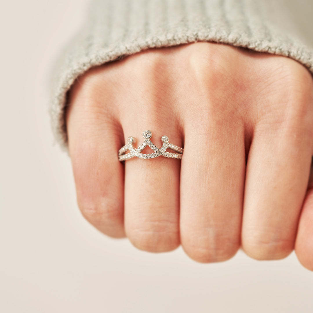 My Dear Daughter-Silver Crown Ring