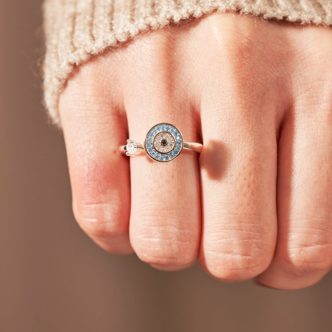 To My Daughter-Evil Eye Fidget Ring