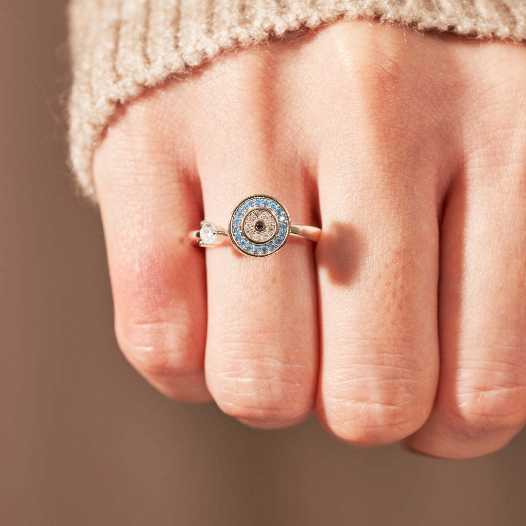 To My Daughter-Evil Eye Fidget Ring