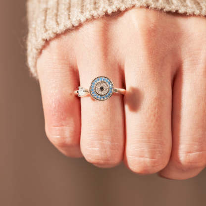 To My Daughter-Evil Eye Fidget Ring