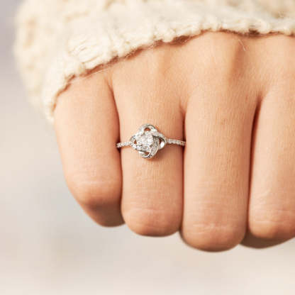 Matching Mother & Daughter Silver Knot Rings