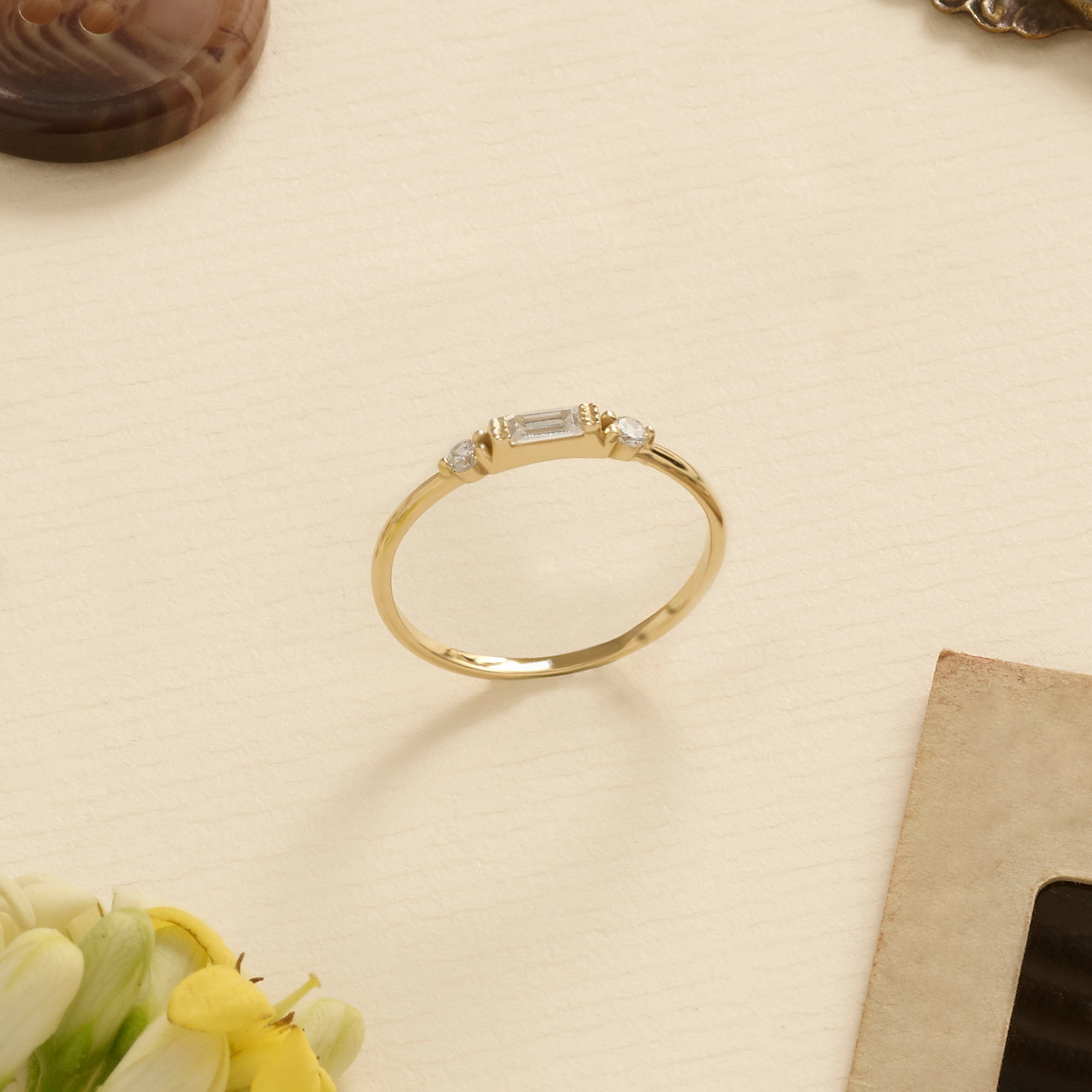 Soulmates Always Together Diamond Solitaire Ring