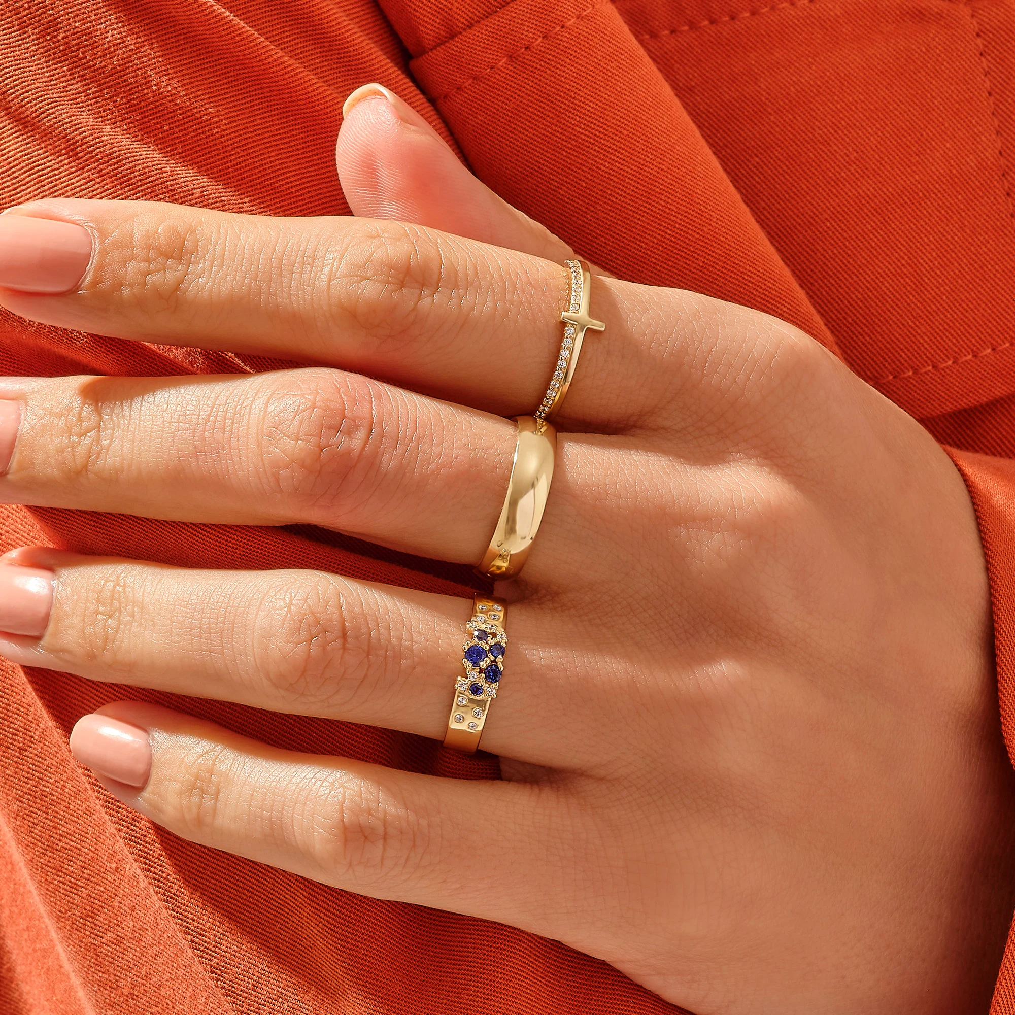 Mama Never Quit Golden Cross Ring