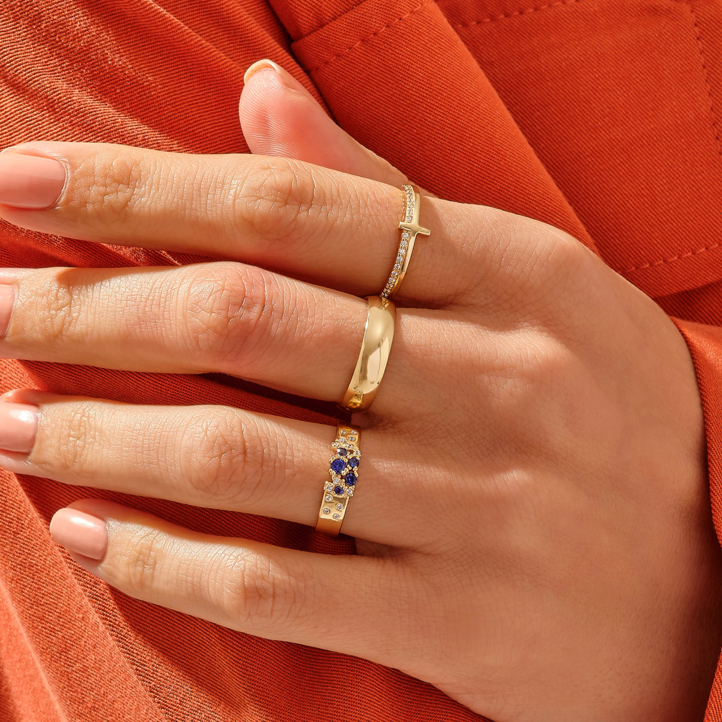 Mama Never Quit Golden Cross Ring