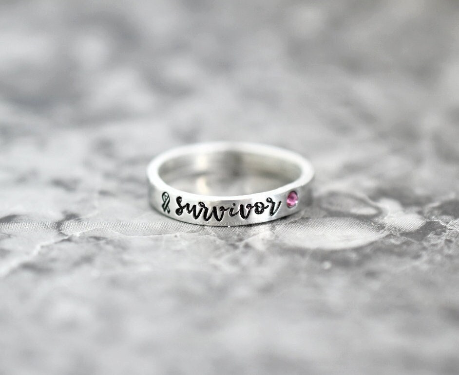 Cancer Survivor Pink Ribbon Ring