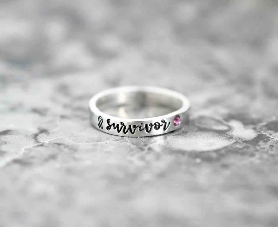 Cancer Survivor Pink Ribbon Ring