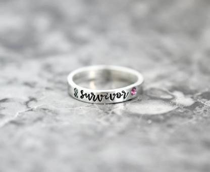 Cancer Survivor Pink Ribbon Ring