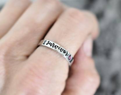 Cancer Survivor Pink Ribbon Ring