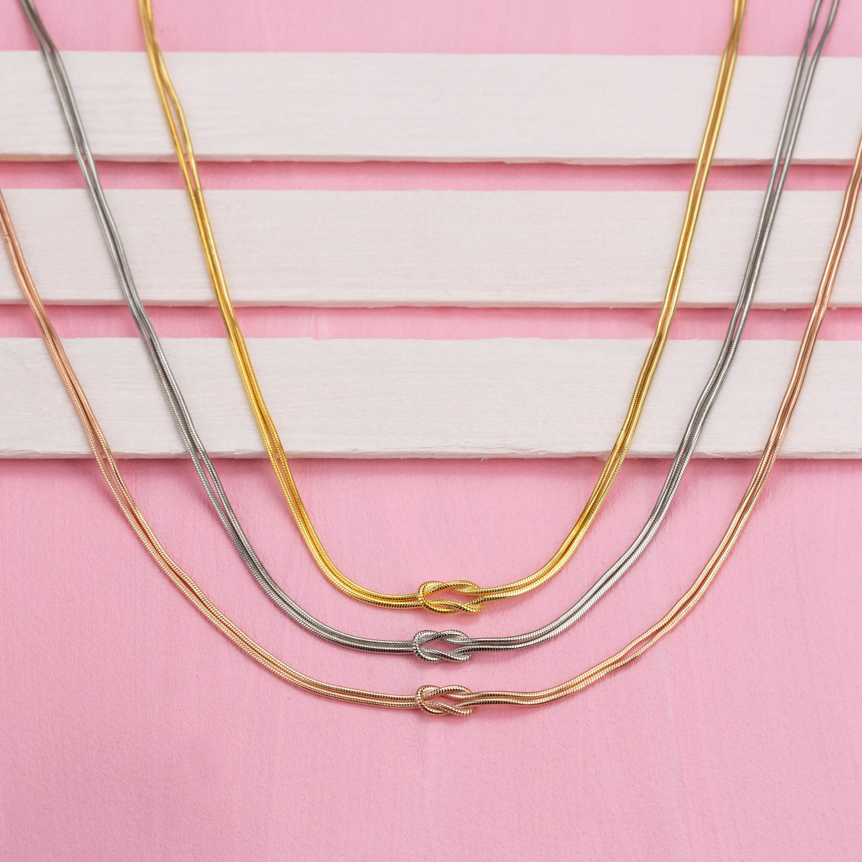 Tied By Angel’s Hands Knot Necklace