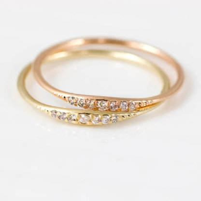 I'm Choosing My Peace Dainty Stacking Ring