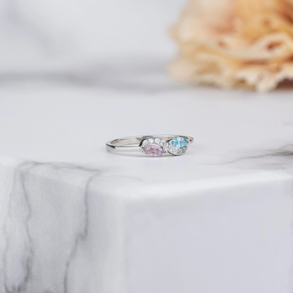 Soulmates Infinity Birthstone Ring