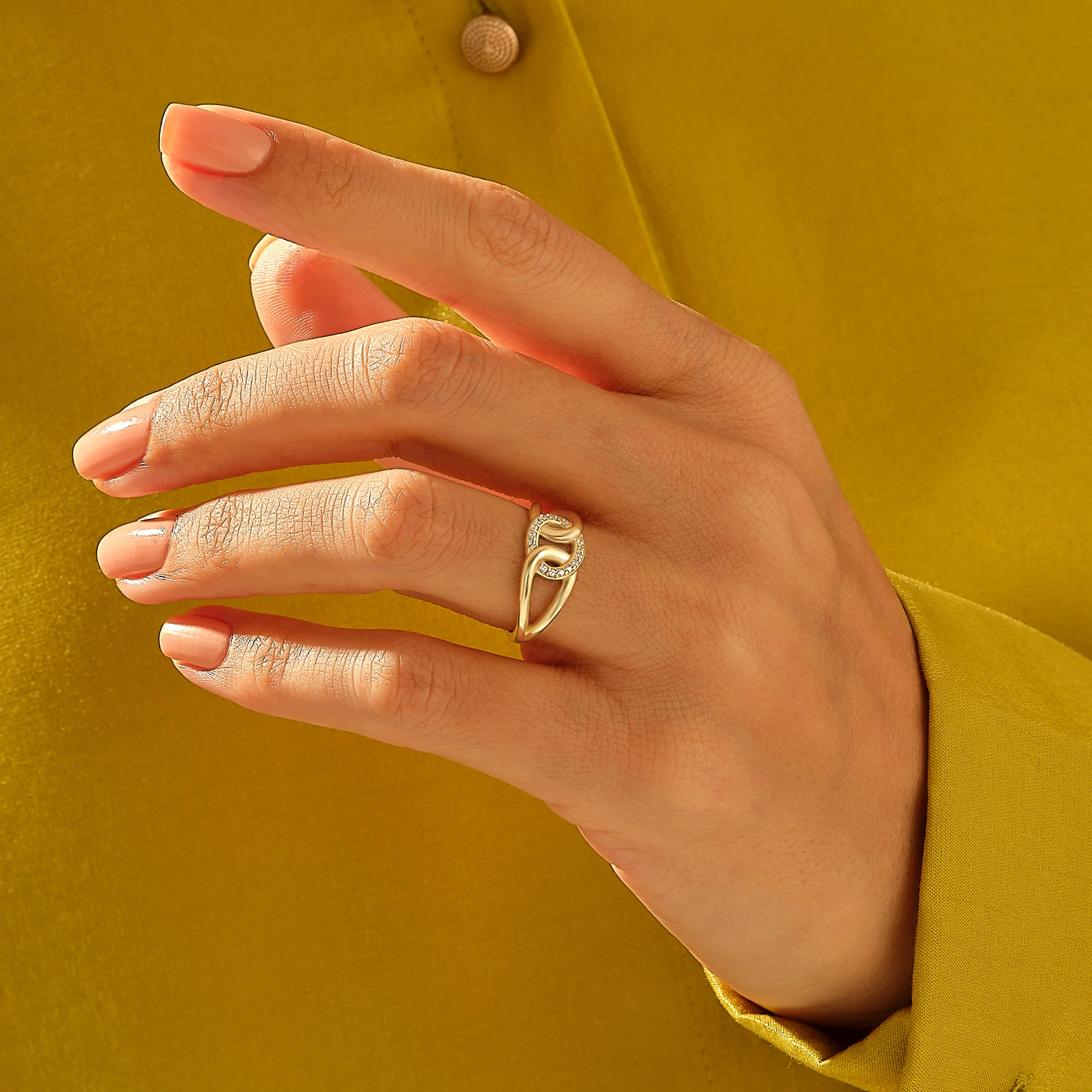 Self Love Pave Diamond Ring