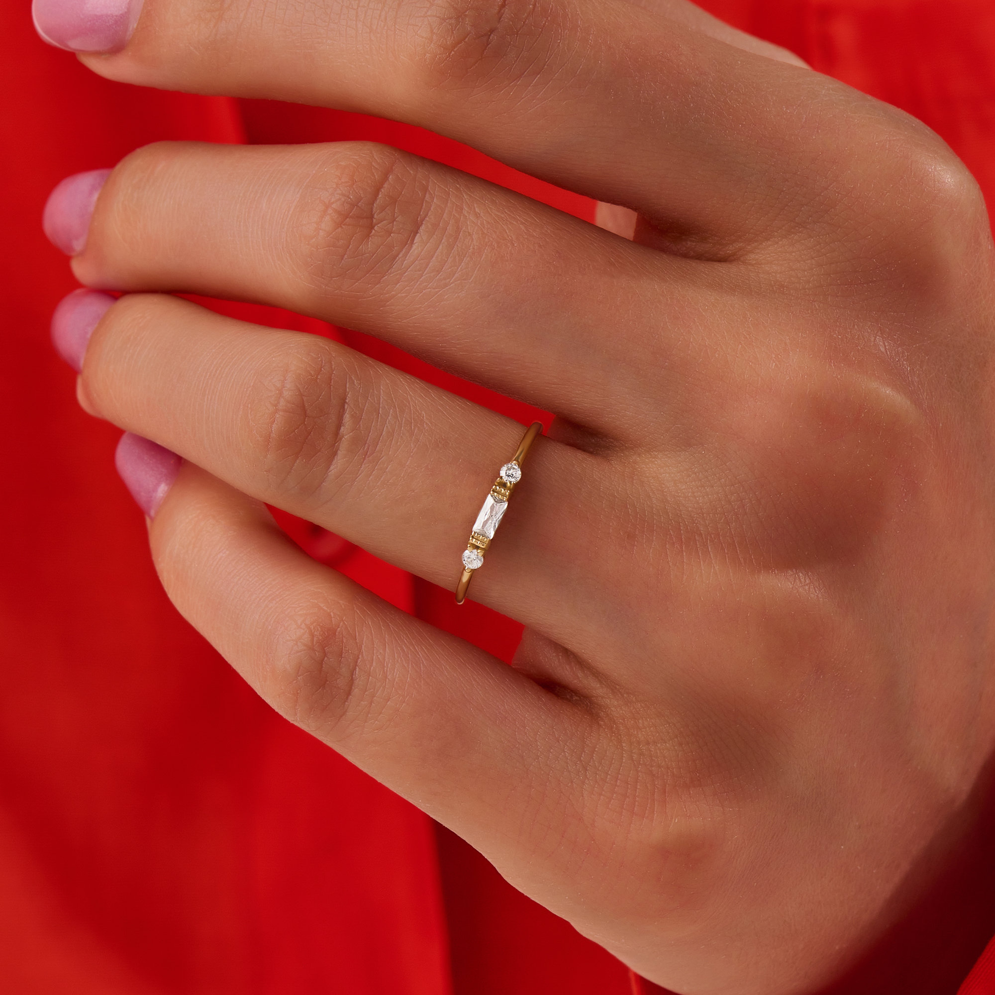 Soulmates Always Together Diamond Solitaire Ring